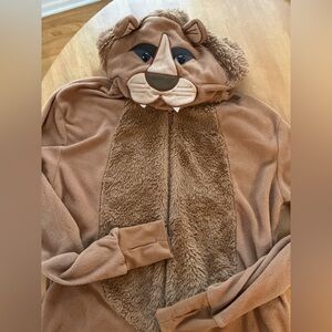 Spirit Halloween Adult Lion Jumpsuit Costume - Large